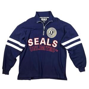 Vintage 90s Seals Sports Unlimited Terry Cloth Jersey NWT - L